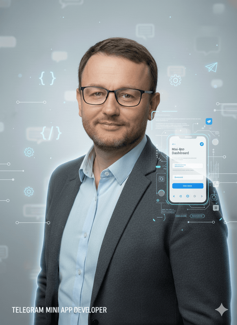 Максим Ткачук — разработчик Telegram Mini App